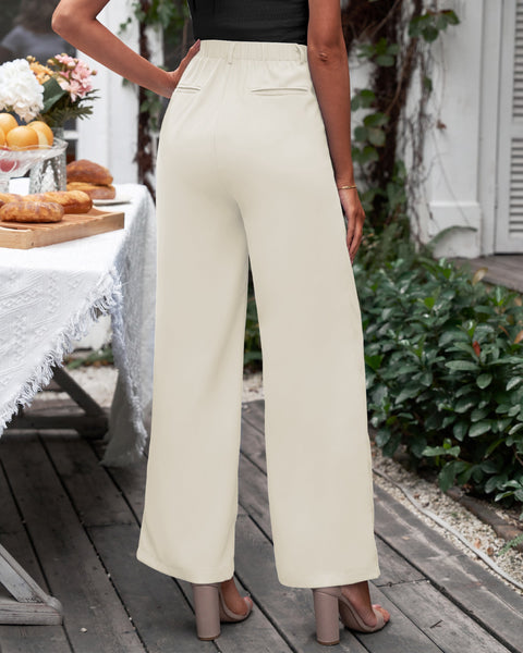 GRAPENT Wide Leg Pants for Women Work Business Casual High Waisted Dress Pants Flowy Trousers Office