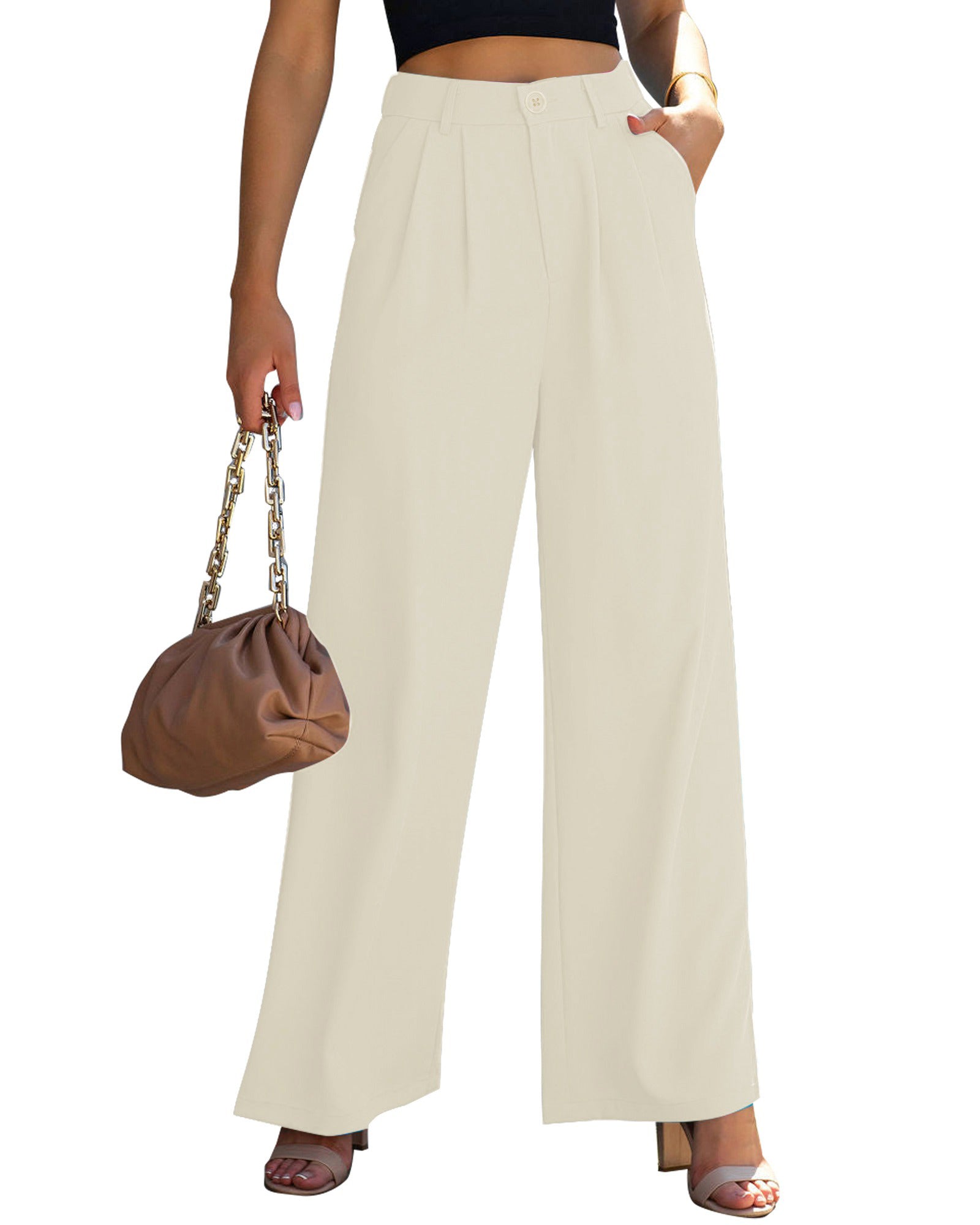 Harper Wide Leg Pant in Deep Taupe curated on LTK