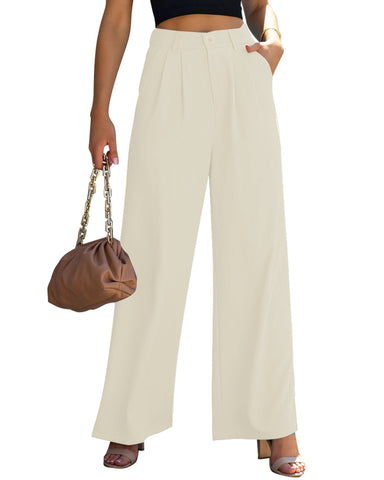 GRAPENT Wide Leg Pants for Women Work Business Casual High Waisted Dress Pants Flowy Trousers Office