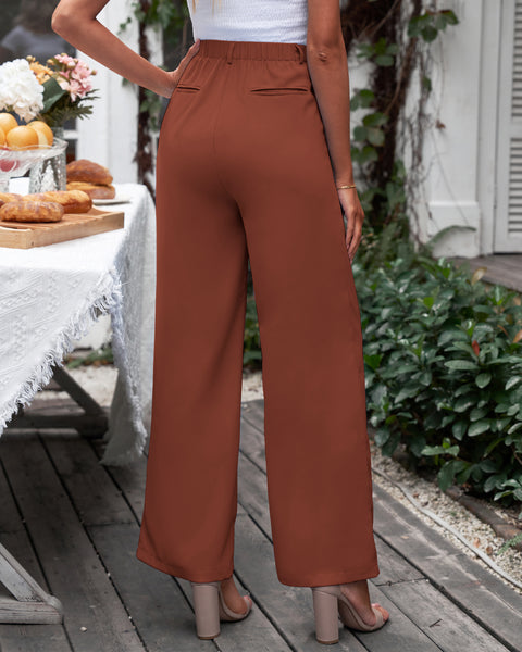 GRAPENT Wide Leg Pants for Women Work Business Casual High Waisted Dress Pants Flowy Trousers Office