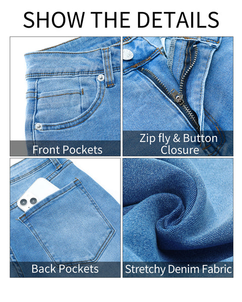 GRAPENT Skinny Jeans for Women High Waist Stretchy Classic High Rise Slimming Jeggings Denim Trousers Pants