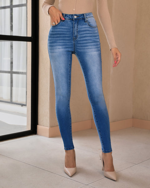 GRAPENT Skinny Jeans for Women High Waist Stretchy Classic High Rise Slimming Jeggings Denim Trousers Pants