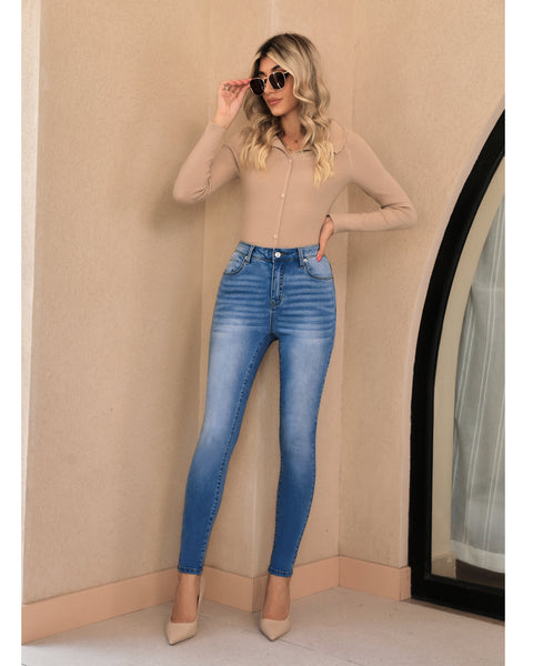 GRAPENT Skinny Jeans for Women High Waist Stretchy Classic High Rise Slimming Jeggings Denim Trousers Pants