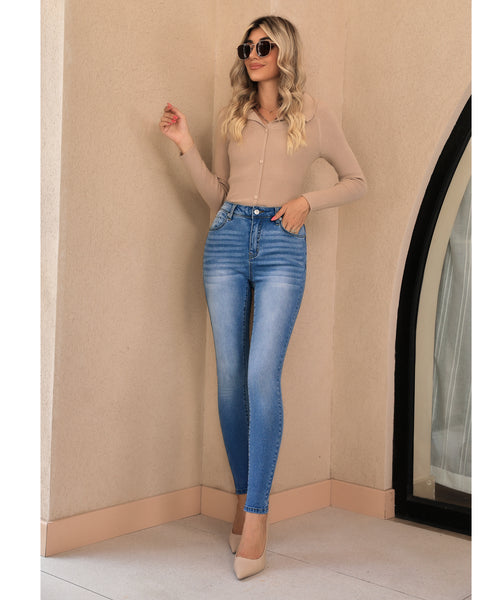 GRAPENT Skinny Jeans for Women High Waist Stretchy Classic High Rise Slimming Jeggings Denim Trousers Pants
