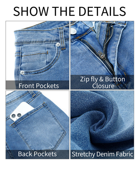 GRAPENT Skinny Jeans for Women High Waist Stretchy Classic High Rise Slimming Jeggings Denim Trousers Pants