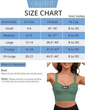 GRAPENT Bikini Tops for Women Cropped Tankini Tops Beach V Bar Padded Ruched Adjustable Strap Swimsuit Swim Top Only