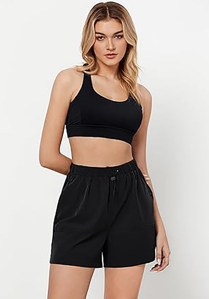 GRAPENT Athletic Shorts for Women High Waisted Casual Exercise Hiking Quick Dry Sports Gym Running Shorts with Pockets