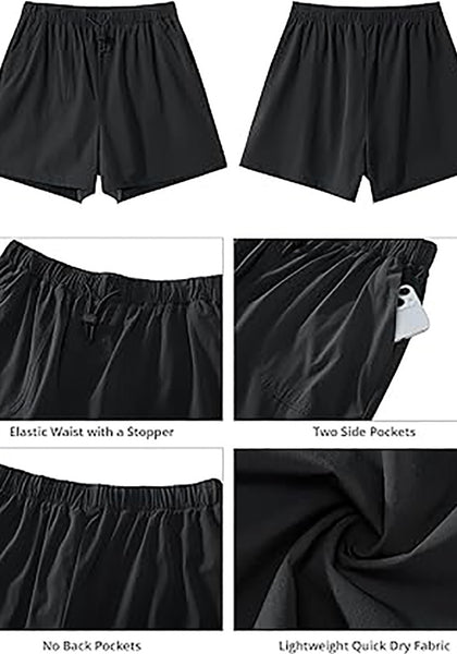 GRAPENT Athletic Shorts for Women High Waisted Casual Exercise Hiking Quick Dry Sports Gym Running Shorts with Pockets