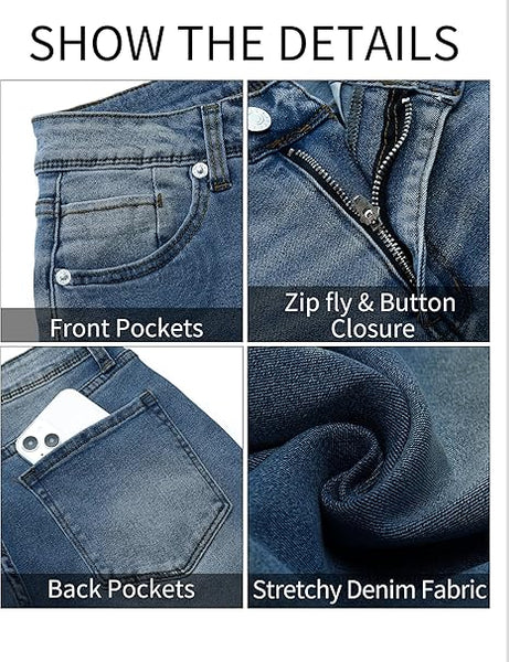 GRAPENT Skinny Jeans for Women High Waist Stretchy Classic High Rise Slimming Jeggings Denim Trousers Pants