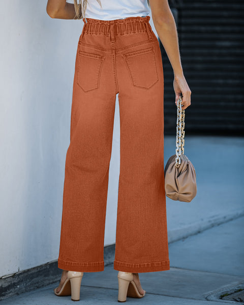 GRAPENT Wide Leg Jeans for Women Stretch High Wasited Elastic Waist Bell Bottom Baggy Y2K Pants