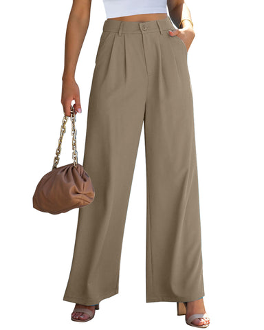 GRAPENT Wide Leg Pants for Women Work Business Casual High Waisted Dress Pants Flowy Trousers Office