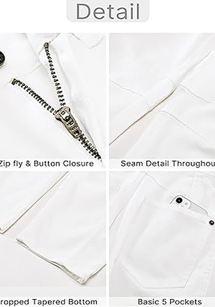 GRAPENT Barrel Jeans for Women Trendy High Waisted Wide Leg Baggy Cropped Relax Fit Stretch Denim Trouser Ankle Pants