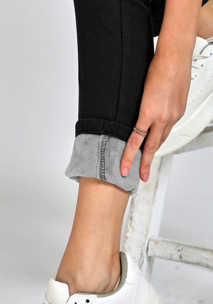 GRAPENT Jeans for Women High Waisted Pull On Fleece Lined Leggings Stretchy Denim Skinny Jeggings Thermal Winter Pants