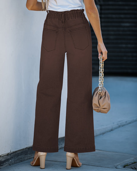 GRAPENT Wide Leg Jeans for Women Stretch High Wasited Elastic Waist Bell Bottom Baggy Y2K Pants