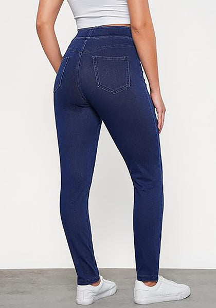 GRAPENT Skinny Jeans for Women Trendy High Waisted Pull On Elastic Waist Soft Stretchy Denim Pants Sweatpant Jeggings