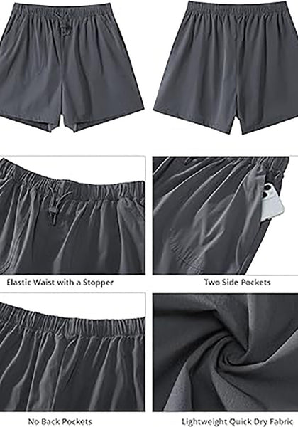 GRAPENT Athletic Shorts for Women High Waisted Casual Exercise Hiking Quick Dry Sports Gym Running Shorts with Pockets