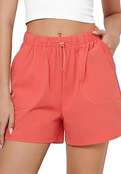 GRAPENT Athletic Shorts for Women High Waisted Casual Exercise Hiking Quick Dry Sports Gym Running Shorts with Pockets
