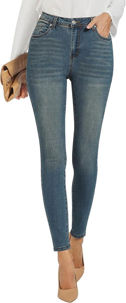 GRAPENT Skinny Jeans for Women High Waist Stretchy Classic High Rise Slimming Jeggings Denim Trousers Pants