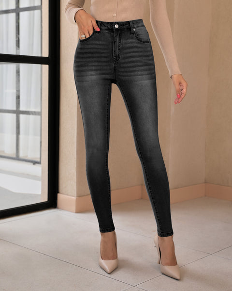 GRAPENT Skinny Jeans for Women High Waist Stretchy Classic High Rise Slimming Jeggings Denim Trousers Pants