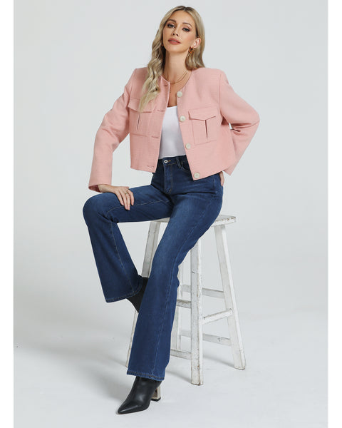 GRAPENT Bootcut Jeans for Women High Waist Stretchy Fleece Lined Pants Flare Jeans Denim Thermal Pants Winter Clothes