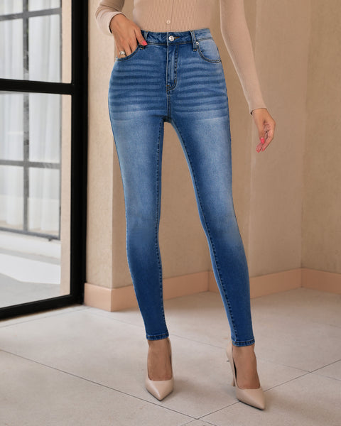 GRAPENT Skinny Jeans for Women High Waist Stretchy Classic High Rise Slimming Jeggings Denim Trousers Pants