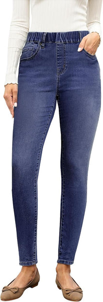 GRAPENT Skinny Jeans for Women High Waisted Trendy Pull On Elastic Waist Slim Jeggings Stretch Denim Pants Trouser Jeans
