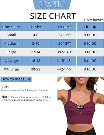 GRAPENT Bikini Tops for Women Cropped Tankini Tops Beach V Bar Padded Ruched Adjustable Strap Swimsuit Swim Top Only
