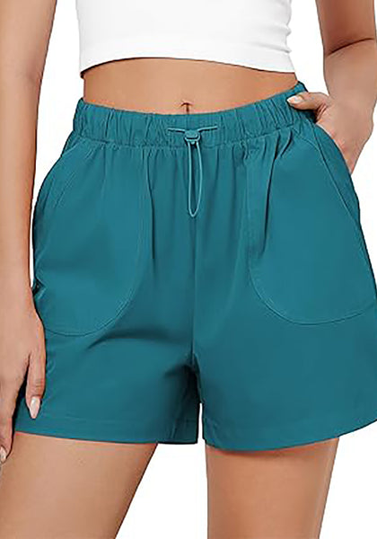 GRAPENT Athletic Shorts for Women High Waisted Casual Exercise Hiking Quick Dry Sports Gym Running Shorts with Pockets