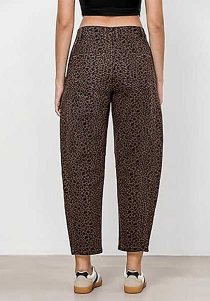 GRAPENT Barrel Jeans for Women Trendy High Waisted Wide Leg Baggy Cropped Relax Fit Stretch Denim Trouser Ankle Pants