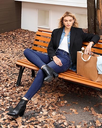 GRAPENT Skinny Jeans for Women High Waisted Trendy Pull On Elastic Waist Slim Jeggings Stretch Denim Pants Trouser Jeans