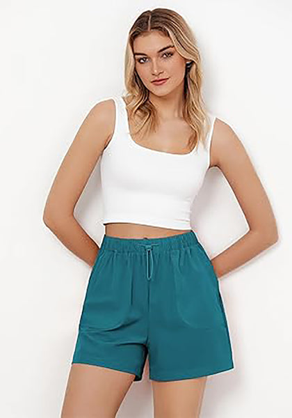 GRAPENT Athletic Shorts for Women High Waisted Casual Exercise Hiking Quick Dry Sports Gym Running Shorts with Pockets