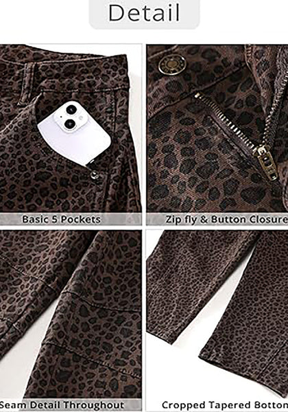 GRAPENT Barrel Jeans for Women Trendy High Waisted Wide Leg Baggy Cropped Relax Fit Stretch Denim Trouser Ankle Pants