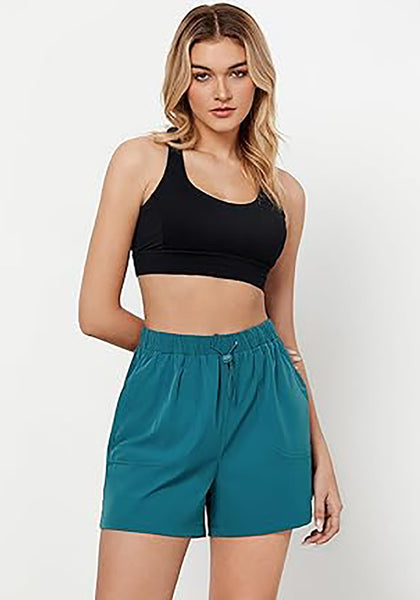 GRAPENT Athletic Shorts for Women High Waisted Casual Exercise Hiking Quick Dry Sports Gym Running Shorts with Pockets