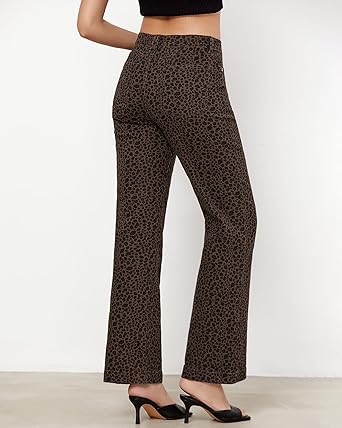 GRAPENT Womens Flare Jeans High Waisted Wide Leg Baggy Jean for Women Stretch Denim Pants