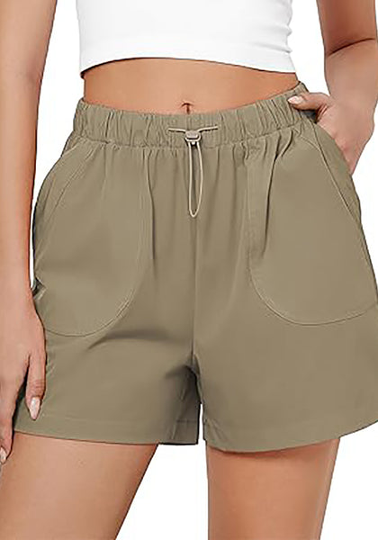 GRAPENT Athletic Shorts for Women High Waisted Casual Exercise Hiking Quick Dry Sports Gym Running Shorts with Pockets