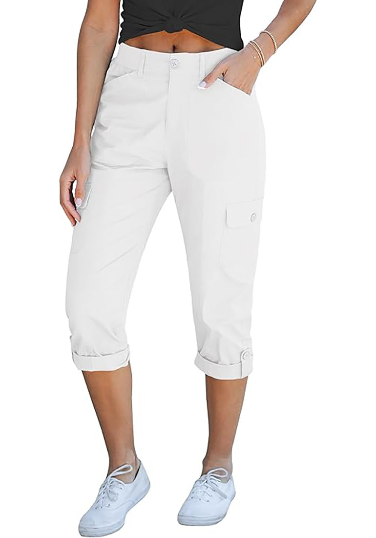 Denim Kohls Cotton Capris GRAPENT Cargo Capri Pants For Women High