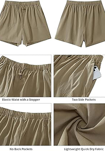 GRAPENT Athletic Shorts for Women High Waisted Casual Exercise Hiking Quick Dry Sports Gym Running Shorts with Pockets