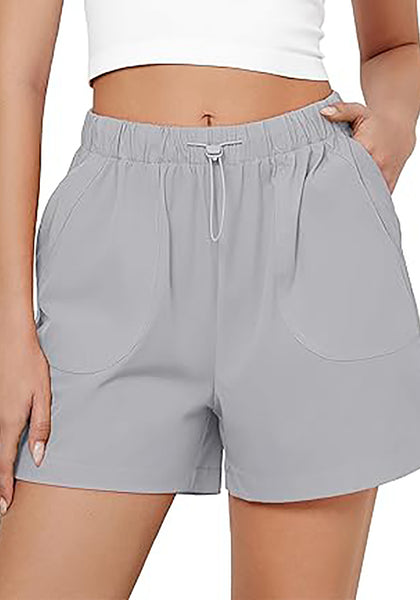 GRAPENT Athletic Shorts for Women High Waisted Casual Exercise Hiking Quick Dry Sports Gym Running Shorts with Pockets