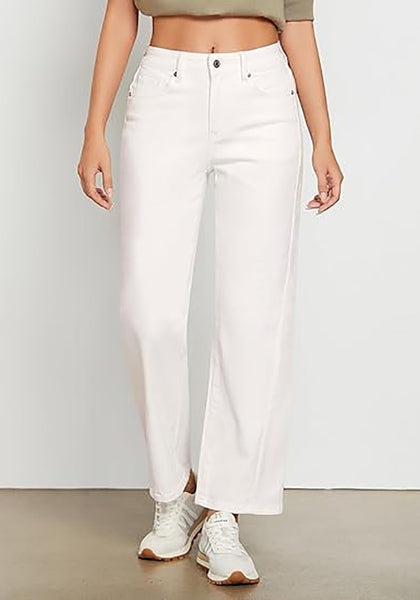 GRAPENT Straight Leg Jeans for Women High Waisted Trendy Ankle Length Forward Seams Stretchy Denim Pants Baggy Jeans