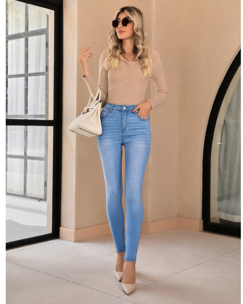 GRAPENT Skinny Jeans for Women High Waist Stretchy Classic High Rise Slimming Jeggings Denim Trousers Pants