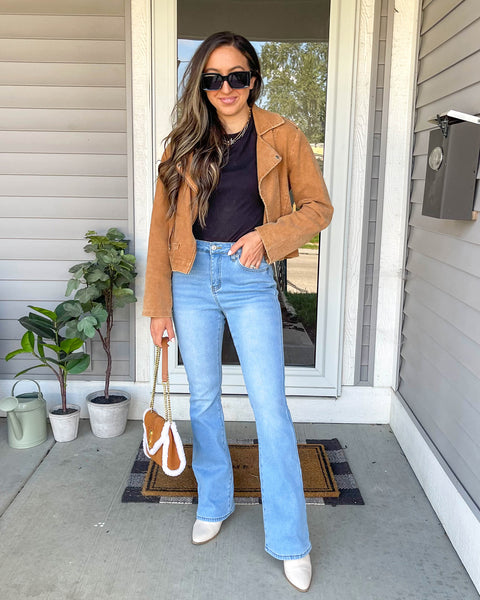 GRAPENT Bootcut Jeans for Women High Waist Stretchy Fleece Lined Pants Flare Jeans Denim Thermal Pants Winter Clothes