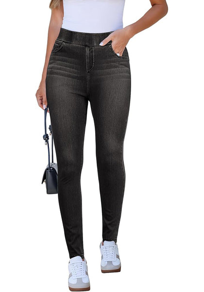 GRAPENT Skinny Jeans for Women Trendy High Waisted Pull On Elastic Waist Soft Stretchy Denim Pants Sweatpant Jeggings