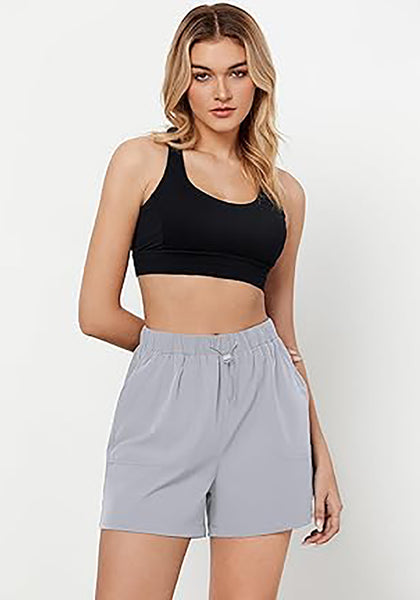 GRAPENT Athletic Shorts for Women High Waisted Casual Exercise Hiking Quick Dry Sports Gym Running Shorts with Pockets