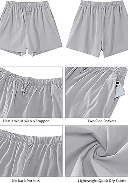 GRAPENT Athletic Shorts for Women High Waisted Casual Exercise Hiking Quick Dry Sports Gym Running Shorts with Pockets