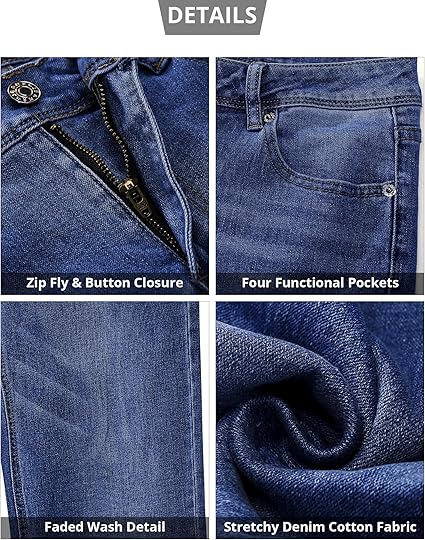 GRAPENT Womens Flare Jeans High Waisted Wide Leg Baggy Jean for Women Stretch Denim Pants