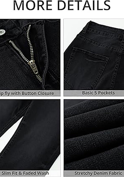 GRAPENT Capris Jeans for Women High Waisted Skinny Stretchy Denim Capri Pants Casual Cropped Jeggings Trousers