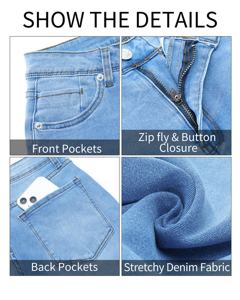 GRAPENT Skinny Jeans for Women High Waist Stretchy Classic High Rise Slimming Jeggings Denim Trousers Pants