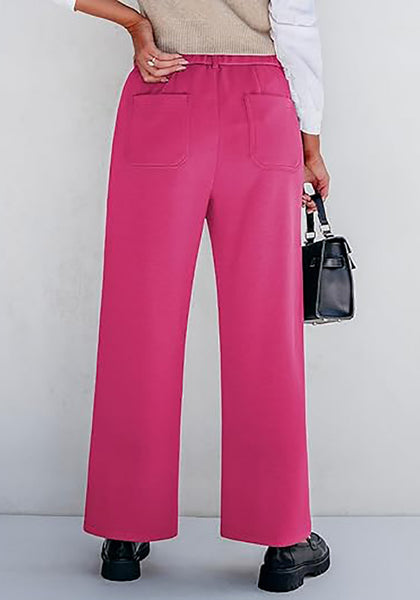 GRAPENT Women's High Waisted Wide Leg Knit Lounge Pant with Pockets