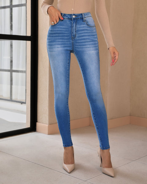 GRAPENT Skinny Jeans for Women High Waist Stretchy Classic High Rise Slimming Jeggings Denim Trousers Pants