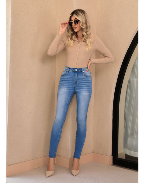 GRAPENT Skinny Jeans for Women High Waist Stretchy Classic High Rise Slimming Jeggings Denim Trousers Pants
